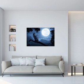 Obraz - Nočná sova (90x60 cm)