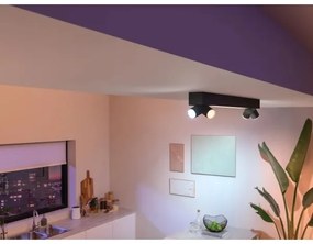 Philips-LED RGBW Stmievateľné bodové svietidlo Hue CENTRIS 4xGU10/4,2W + LED/11W