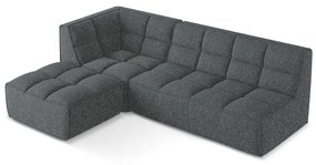 Tmavosivá modulárna rohová pohovka (variabilná) Kalai – Makamii