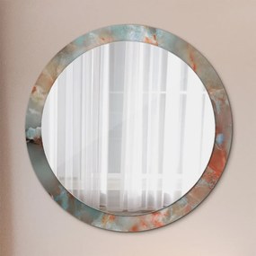 Okrúhle ozdobné zrkadlo na stenu Onyx mranice fi 90 cm