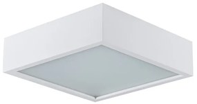 KANLUX Stropné drevené prisadené osvetlenie TERTA, 2xE27, 60W, 30x30cm, hranaté, biele