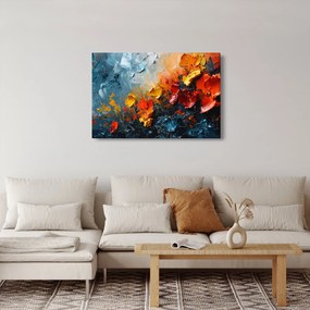 Obraz - Abstraktná maľba kvetov III. (90x60 cm)