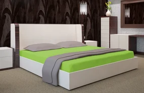 Dekorstudio Prestieradlo Jersey s gumičkou jablkovo zelené PRZJ22 Rozmer plachty: 220x200cm