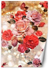 Fototapeta, Kvetoucí růže - 150x210 cm