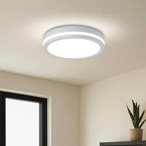 Brilagi - LED vonkajšie svietidlo so senzorom BENE LED/24W/230V pr. 26 cm biela IP54