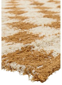 Béžový/jantárový bavlnený koberec 140x200 cm Chola – Bloomingville