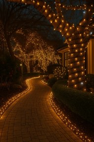 Vianočné svetielka vonkajšie FLASH teplá biela 500 LED