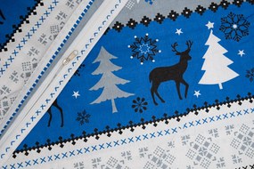 Bavlnené obliečky ZIMNÉ SOBY modré Rozmer obliečky: 70 x 90 cm | 140 x 200 cm