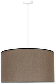 Duolla - Luster na lanku ROLLER 1xE27/15W/230V pr. 40 cm hnedá/čierna