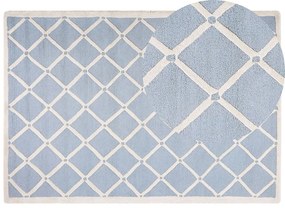 Vlnený koberec 160 x 230 cm modrý DALI Beliani