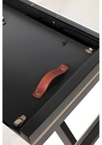 Okrúhly rozkladací jedálenský stôl s prídavnou doskou s keramickou doskou ø 120 cm Bela – Marckeric