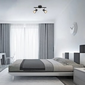 Rabalux 73012 - Stropné bodové svietidlo KONRAD 2xGU10/50W/230V