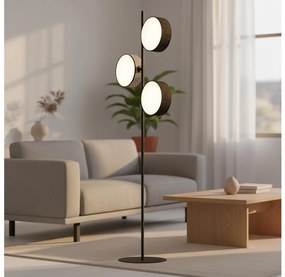 Stojacia lampa DRUMZ 3xE14/10W/230V čierna/sivá