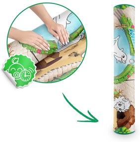 Rolovaná penová podložka na vyfarbovanie 120 x 90 x 0,3 cm Ricokids RK-344