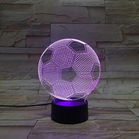 3Dmix 3DL-BTB041 – 3D LED nočná lampa - Futbalová lopta (Bluetooth reproduktor - farba biela)