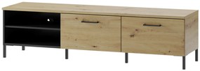 TV stolík Lucas II 25 155 cm dub Artisan/čierny