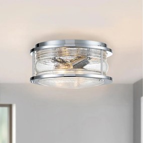 Quintiesse QN-ASHLANDBAY-F-PC-BATH-Kúpeľňové stropné svietidlo ASHLAND 2xE27/60W/230V IP44