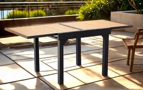 Garden Line ALEX HLINÍKOVÝ SKLADACÍ STÔL 90/180 x 90 x 75,5 CM