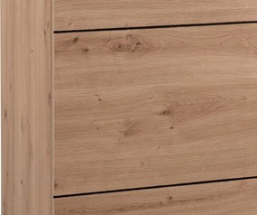 Skrinka 2-dverová Nola, dub artisan/čierna