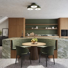 Zelené stropné svietidlo Blacko – Sollux