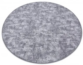 Koberec kruh SOLID sivý 90 BETON