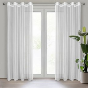 ZÁCLONA ANABEL 140X260 CM BIELA