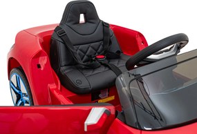 Ramiz BMW i4 batériové auto pre deti Červené + Pomalý štart + EVA + Eko koža + LED audio + Diaľkové ovládanie
