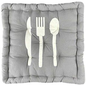 Podsedák MODERN šedá 42x42+8