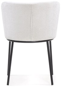 Jídelní židle Yasmin ecru/černá