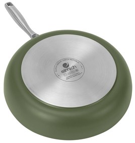 Elmich Nepriľnavá keramická panvica Vital Ø 28 cm - olivovo zelená