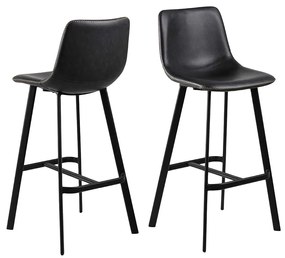 Barová stolička Oregon čierná 103 × 46,5 × 50 cm
