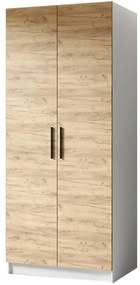 Skriňa Gold 2d Biela/Dub Craft Zlatý