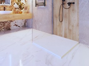 Erga Oldaf, SMC štvorcová sprchová vanička 90 x 90 cm, biela matná, ERG-GMA-OL-9090