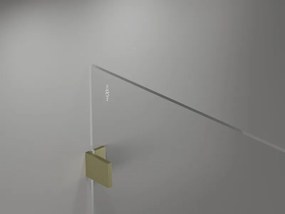 Mexen Lunar sprchová stena ľavá 90 x 200 cm, 8mm číre sklo, zlatá matná, 830-090-000-55-00-L