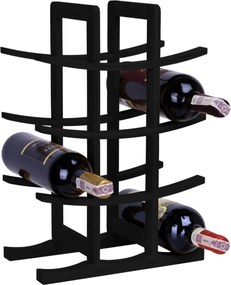 Bambusový stojan na víno Todgar čierny