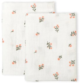 A Little Lovely Company - Mušelínové plienky, little flowers - 2 ks