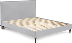 Sivá dvojlôžková posteľ Bobochic Paris Sary Dark, 180 x 200 cm