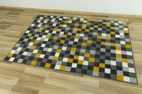 Koberec Luna 503629/89915 štvorce žltý