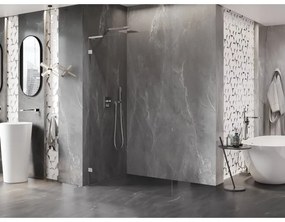 Mexen Lunar L sprchová stena ľavá 90 x 200 cm, 8 mm číre sklo, chrómová, 830L-090-000-01-00-L