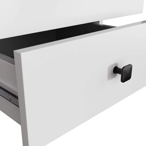 Noční stolek MOBI K-02 bílý/černý