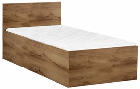 Posteľ SOFIA 90 x 200 cm, dub artisan Rošt: S latkovým roštom, Matrac: Matrac COCO MAXI 20 cm