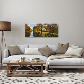 Obraz vodného kanálu (120x50 cm)