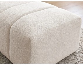 Biela podnožka z textílie buklé Annecy – Bobochic Paris