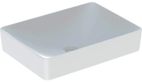 Geberit VariForm - Umývadlo na dosku 550x400 mm, bez prepadu, bez otvoru na batériu, biela 500.779.01.2