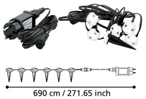 Eglo 900117 - LED Vonkajšia dekoračná reťaz SPINETOLI 6xLED IP65