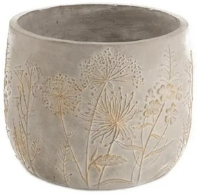 Dijk BETÓNOVÝ KVETINÁČ ESME 14,5X18,5 CM BÉŽOVÁ/ZLATÁ