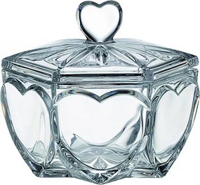 KRIŠTÁĽOVÁ MISKA BOHEMIA SRDCE 130MM