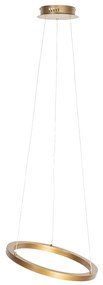 Zlaté závesné svietidlo 40 cm vrátane LED s 3-stupňovým stmievačom - Girello