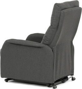 Polohovacie kreslo sivé, elektrické TV-5482 GREY2