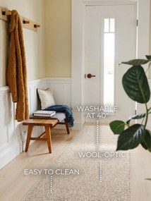 ELLE Decoration, Behúň Wolly Ultra 106230 Dark Cream z kolekcie Elle, 80x240, béžová, obývacia izba